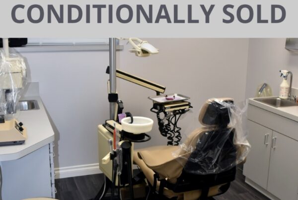 Sample operatory with dental chair